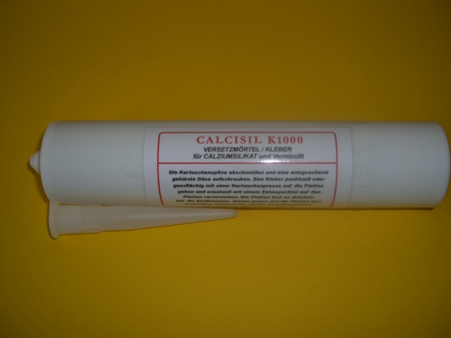 FIRETEK Kleber für Calciumsilikatplatten Calcisil K1000  310 ml Kartusche